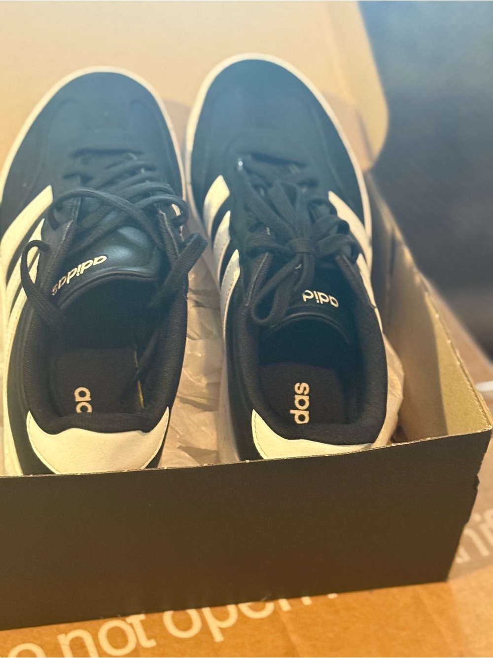 adidas Men’s Black & White Low-Top Sneakers